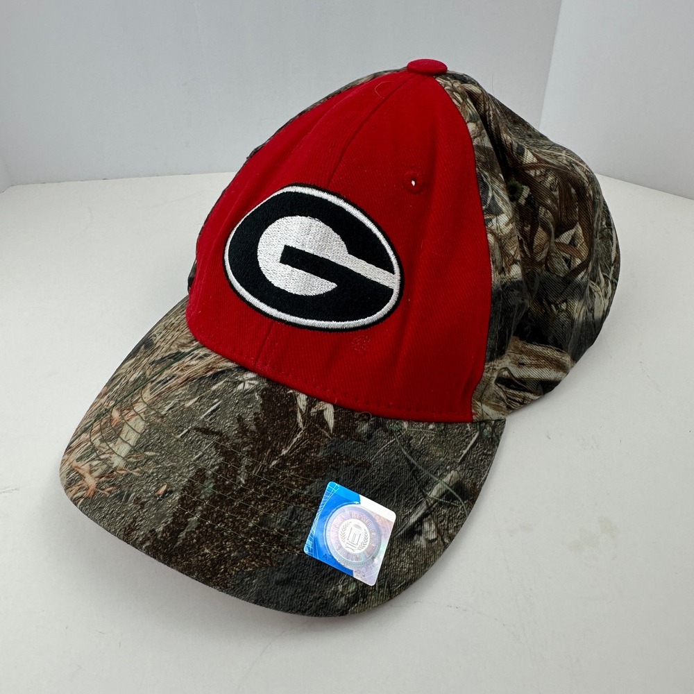 Georgia Bulldogs Hat Captivating Headgear Camo Red Adjustable NCAA UGA Cap Mens